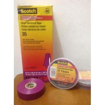 Ready stock Scotch 35 Violet vinyl electrical tape (3/4" x 66ft)