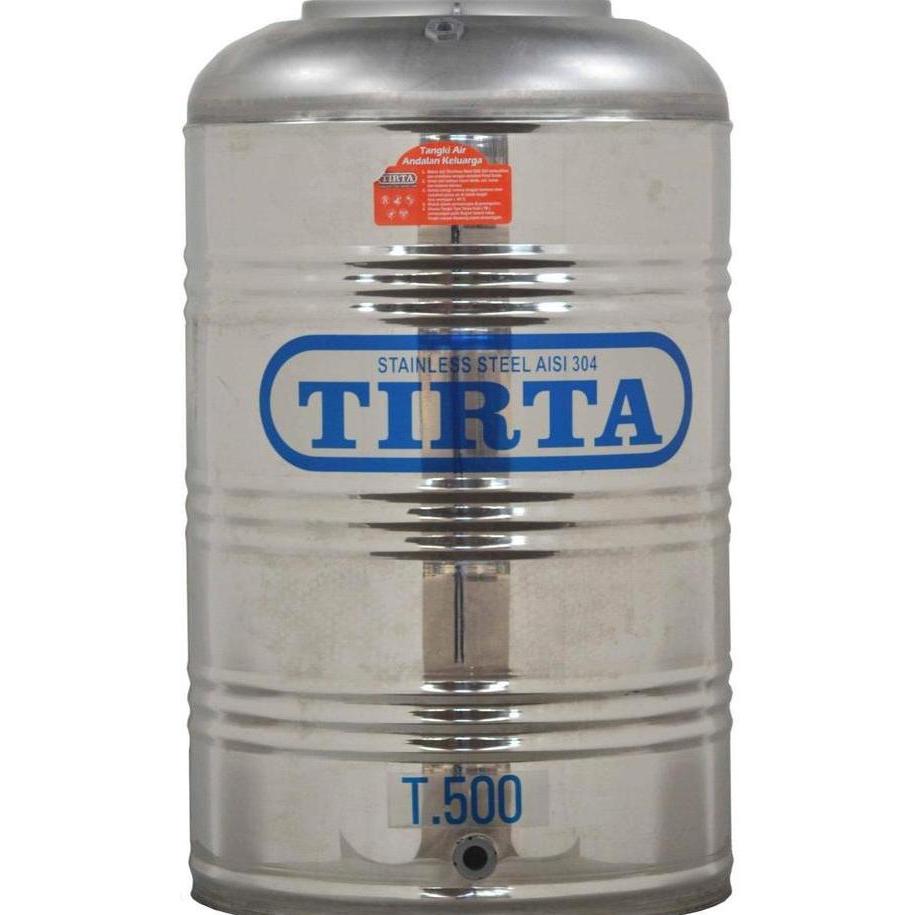 Miliki Tangki Air / Toren / Tandon Stainless Tirta Datar Tanpa Kaki 485 Liter - T 500Tk