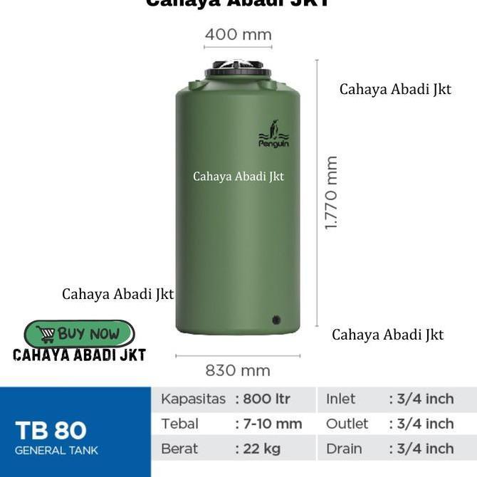 Spesial Penguin Tangki | Toren Tb80 | Tandon Air Tb 80 800 Liter