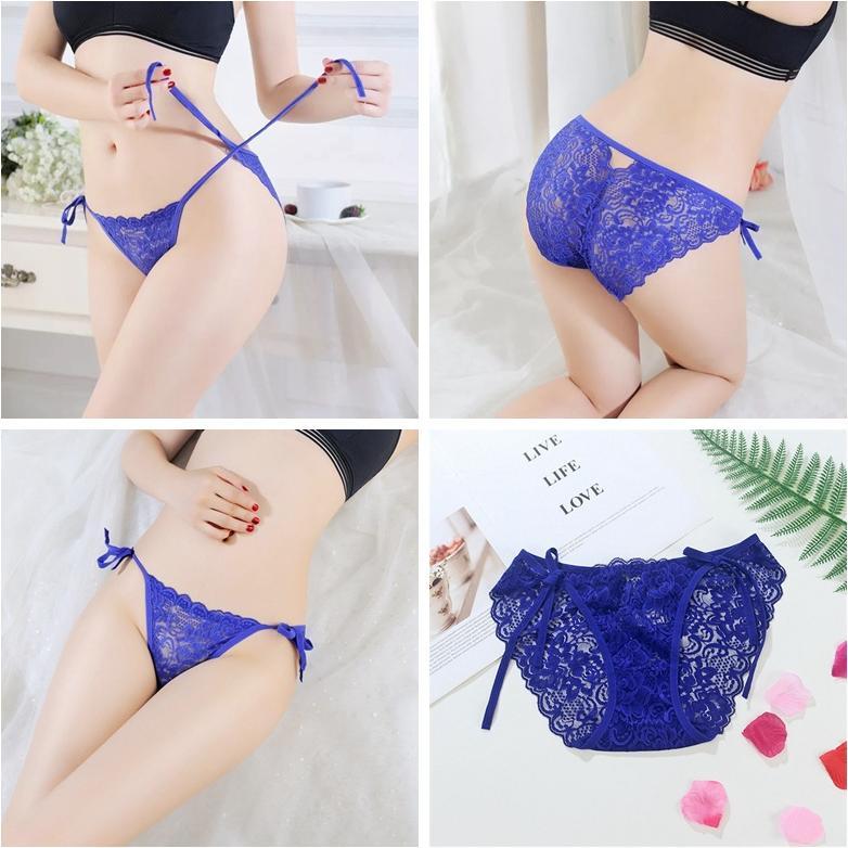 CUCI GUDANG CELANA DALAM BIG SIZE RENDA G STRING SEXY CD WANITA LOW WAIST TALI SAMPING 3C221