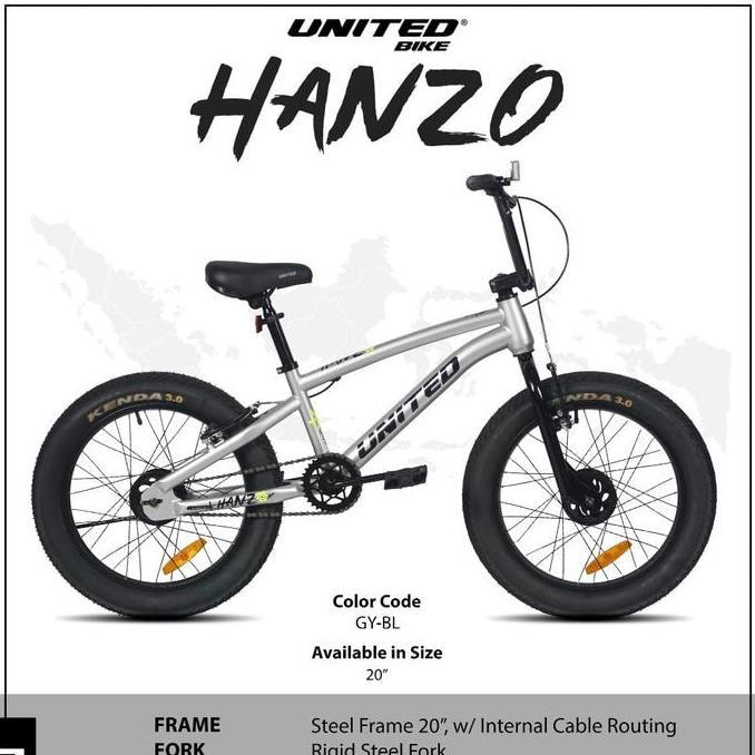 Terlaris Sepeda Bmx 20 United Hanzo