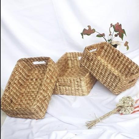 Tray Hampers Keranjang Box eceng enceng gondok anyaman jogja aesthetic