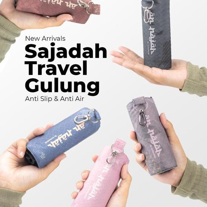 Termurah / Hot Sale An-Najah Sajadah Traveling  Printing  Tipis   Gulung Anti Slip Premium Waterproo