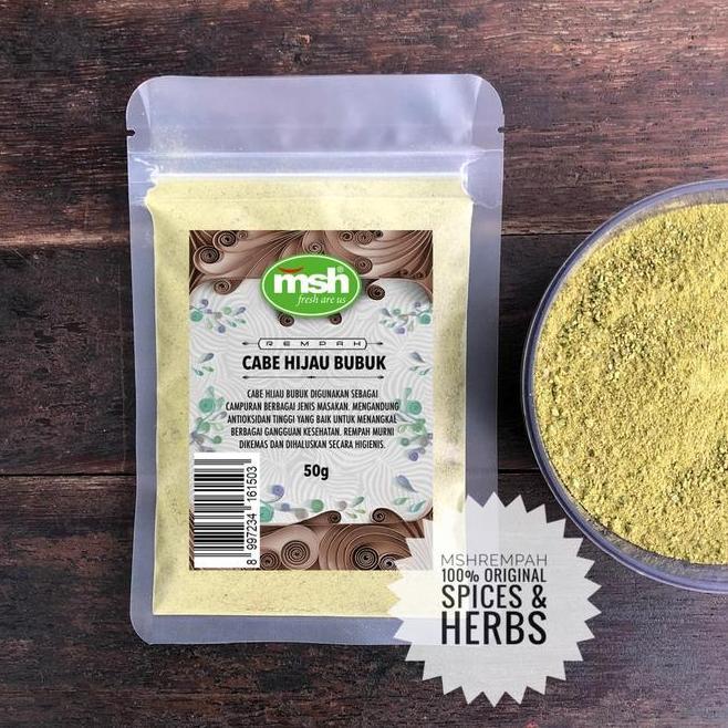 Msh Cabe Hijau Bubuk 50 Gr