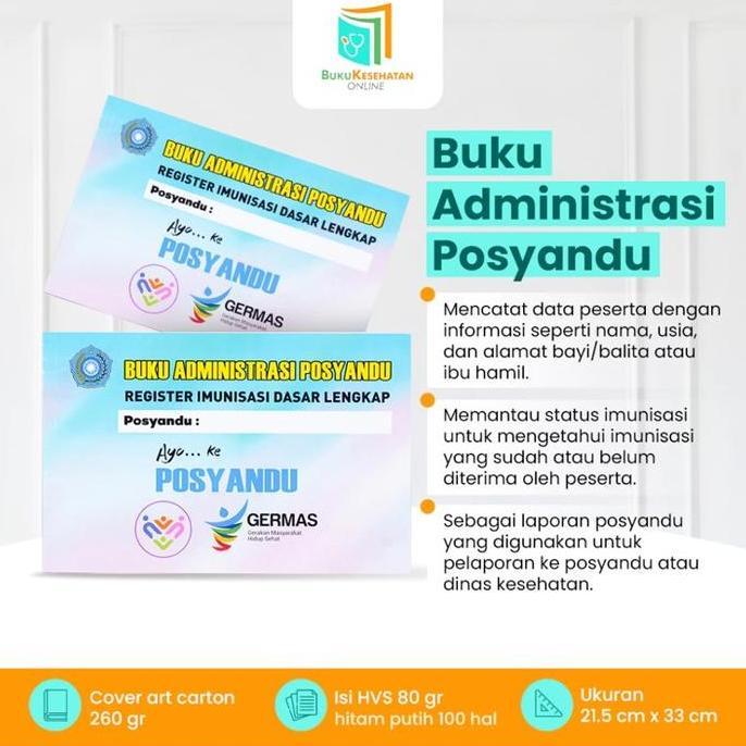 QIVAMABONUE  - BUKU ADMINISTRASI POSYANDU (REGISTER IMUNISASI DASAR LENGKAP)