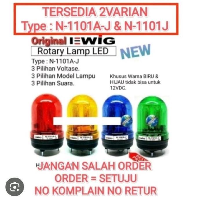 lampu rotary+sirine EWIG N-1101A-J/N-1101A-J warning light + buzzer 3,5inch Terlaris