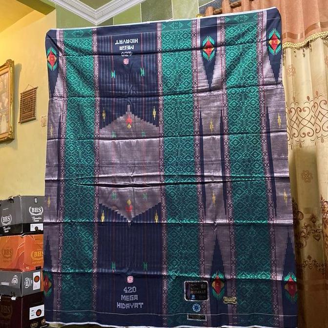 Termurah / Hot Sale Sarung Tenun Mega Hidayat Full Songket Full Sutra(Sarung Sultan)