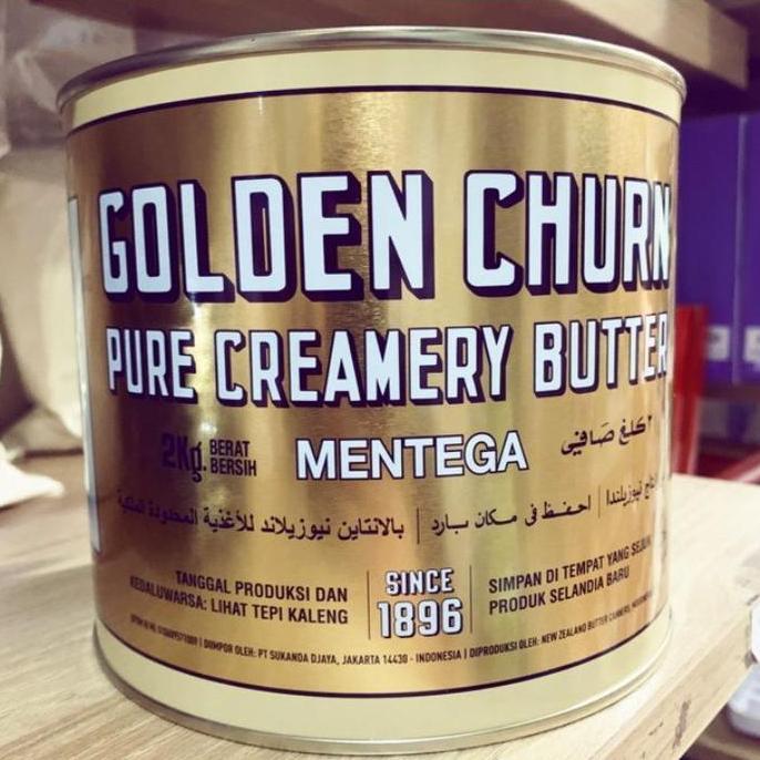 Golden Churn 2kg Tinned Butter / Golden Churn Butter 2kg / Salted Butter