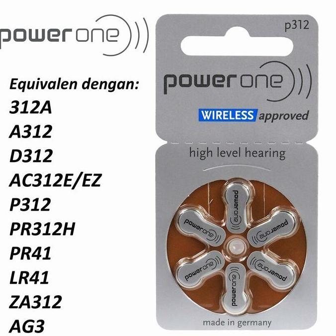 Sangat Aman Baterai Powerone P312 Baterai Abd Baterai Tipe 312 Size 312 Kode 341