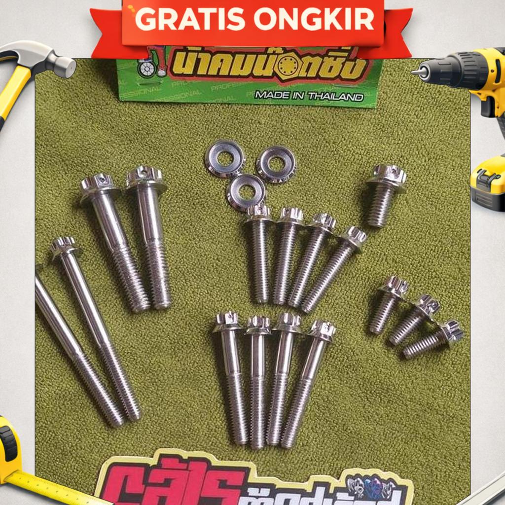 Baut Probolt Stainless Bak Cvt Click125 Vario125 Ori Nakhom Nutzing