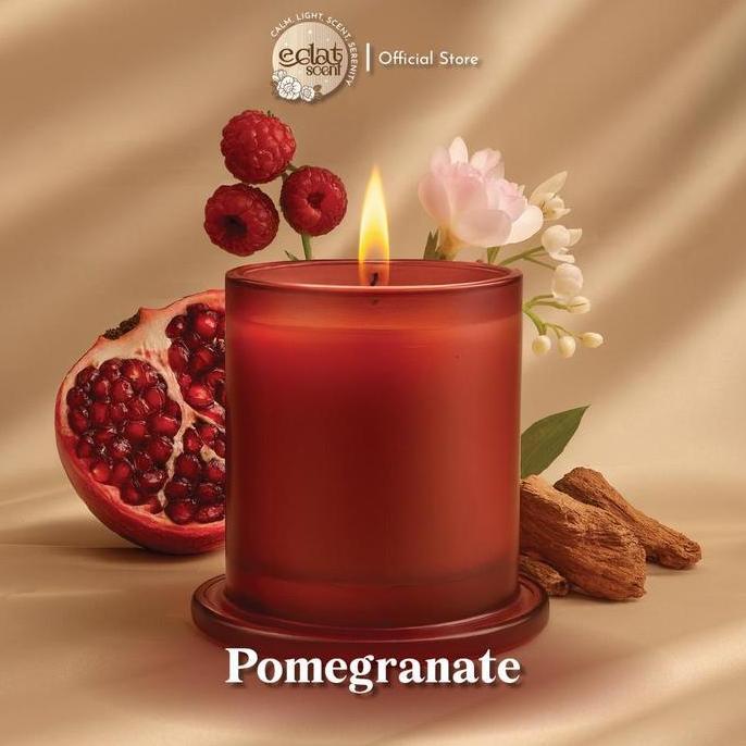 Allbit- Eclat Candles Fresh Floral Woody Aromatherapy Candle Lilin Aromaterapi Estetik Cup Kaca Besa