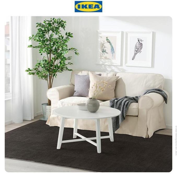 Spesial Ikea Bussfil Karpet Bulu Tipis Abu Tua 120X180Cm Furniture Kain Karet
