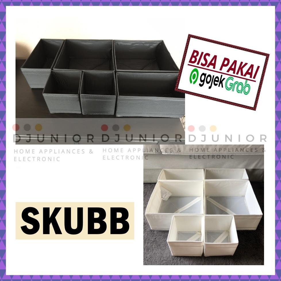 SKUBB SEKAT LACI / STORAGE BOX / KERANJANG KOTAK PENYIMPANAN BAJU ISI 6PCS - LIVIN
