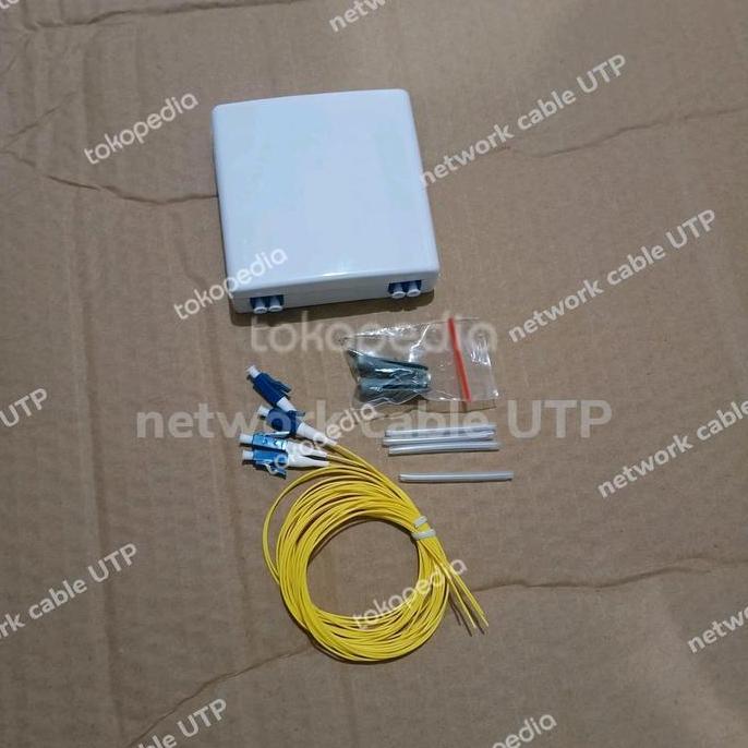 Roset Fo 4 Core Lc-Lc Singlemode Komplit Adapter + Pigtail ( Fullset ) Kode 627