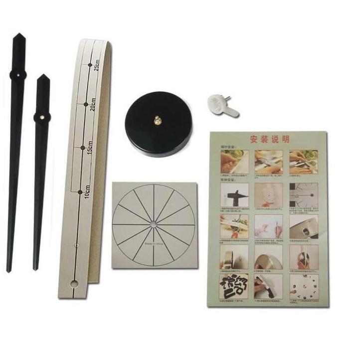 Jam Tempel Dinding Raksasa Besar DIY 3D Giant Wall Clock Angka Arab