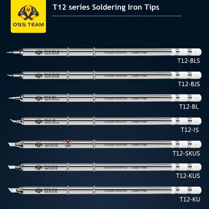 Procing- Oss Team T12 Series Mata Solder Gagang T12 - Soldering Tip T12 Handle