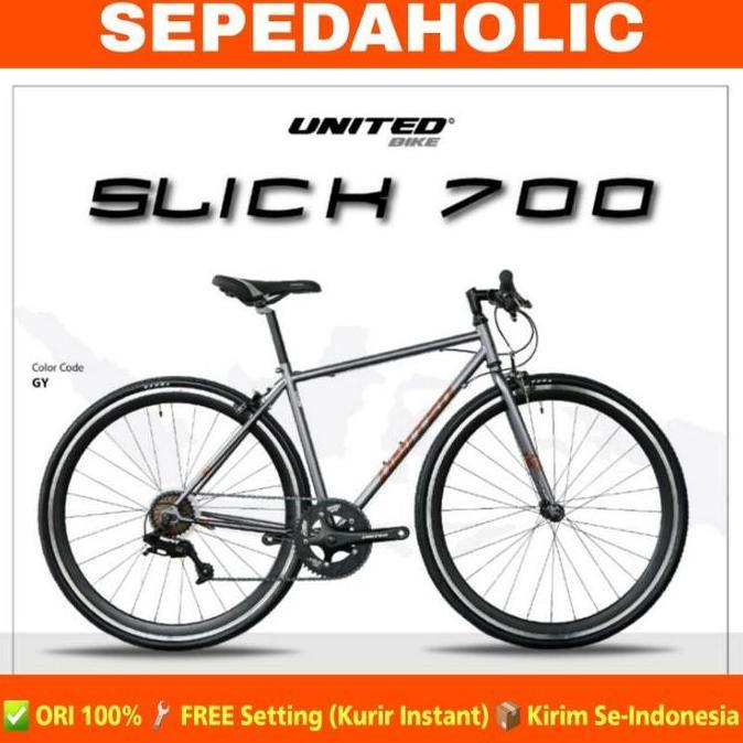 Terlaris Sepeda United Slick 700 C 8 Speed Garansi Resmi 5 Tahun