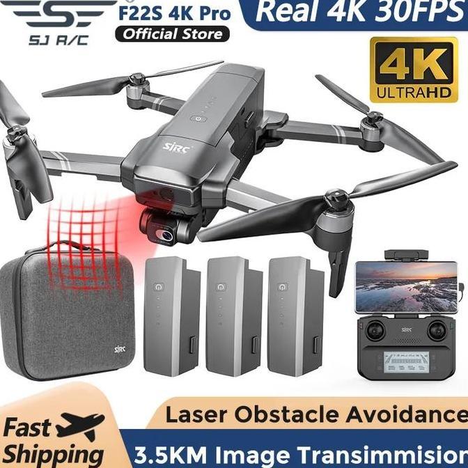 Drone SJRC F22S 4K Pro 3.5KM GPS 4K EIS 2 Axis Gimbal