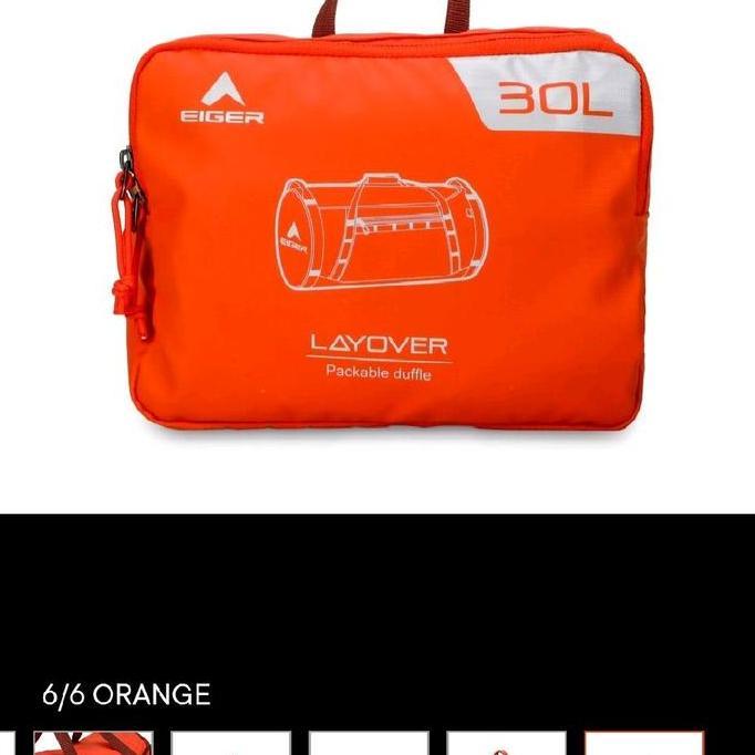 Ransel Eiger LAYOVER 30 Duffle Bag Orange