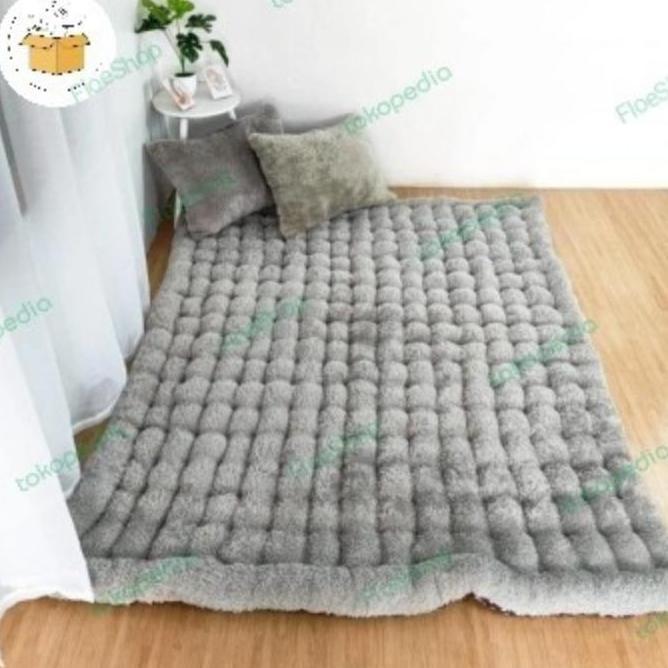 Diskon Kasur Gender/Karpet Gender/Surpet Gender Bulu Rasfur Halus Tebal Dan Empuk Bonus 2 Bantal