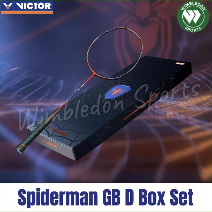 NEW VICTOR X SPIDERMAN Raket Victor Spiderman Gift Box / Spiderman GB D