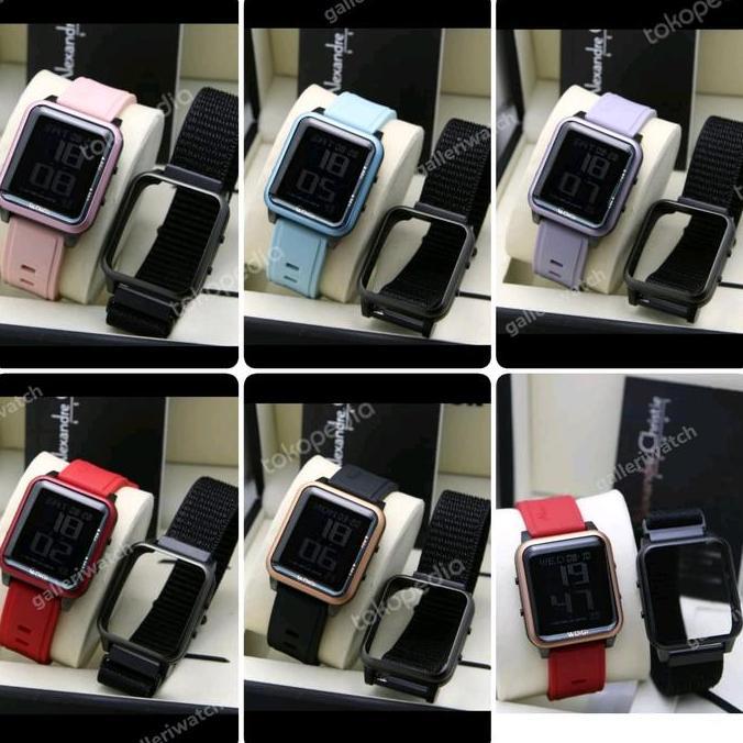 ALEXANDRE CHRISTIE AC 9344 ORIGINAL + TALI KANVAS HITAM KODE 1146