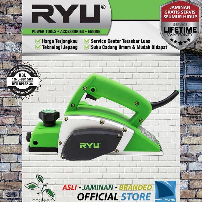 (GROSIR) Mesin Serut Kayu 570 watt 82 mm UpTo 2,5 mm Depth Planner RPL82-3A RYU