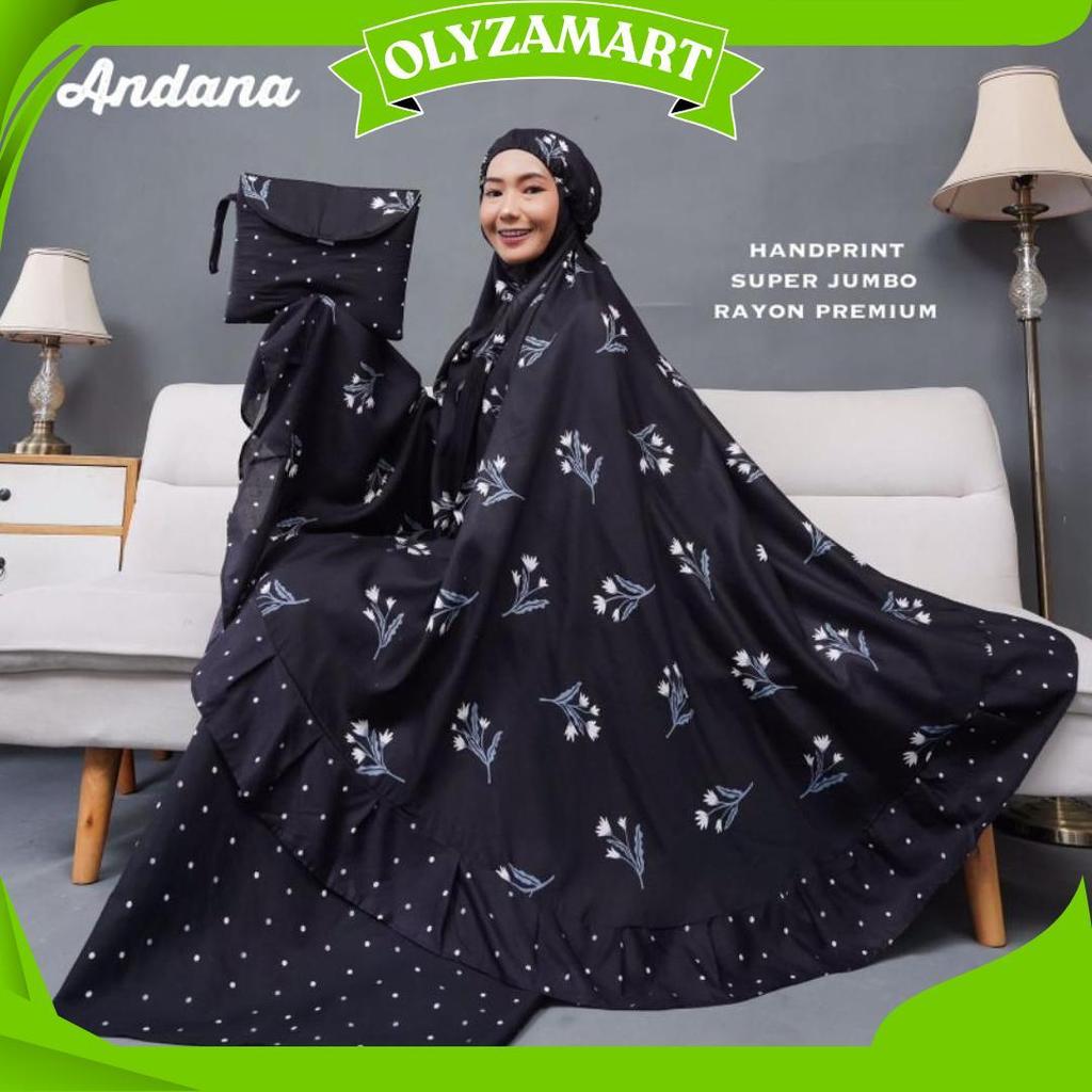 Mukena Dewasa Katun Rayon Premium Super Jumbo Bahan Jatuh Dan Adem Mukena Traveling Motif Cod