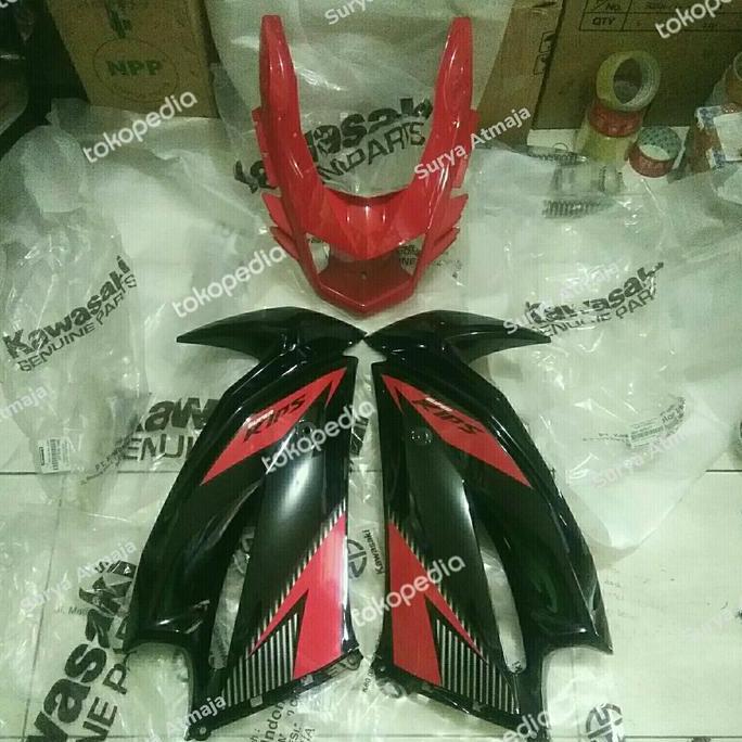 New | Batok Dan Sayap Fairing Ninja Rr New 2014 Merah