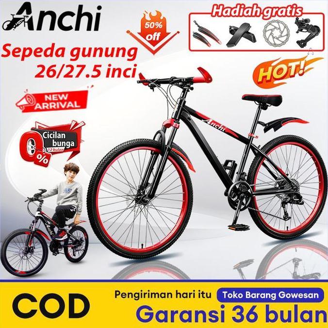 Terlaris [Anchi] Sepeda Gunung 26-27.5 Inci, Sepeda Gunung Baru 2025, Rangka Paduan Aluminium 2.0, S