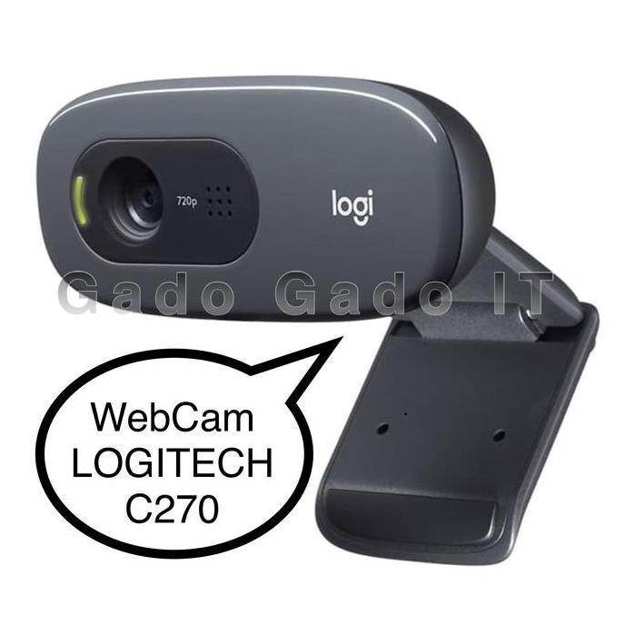 TERBARU - WebCam LOGITECH C270 HD 720P Web Camera PC For Streaming,Laptop,PC