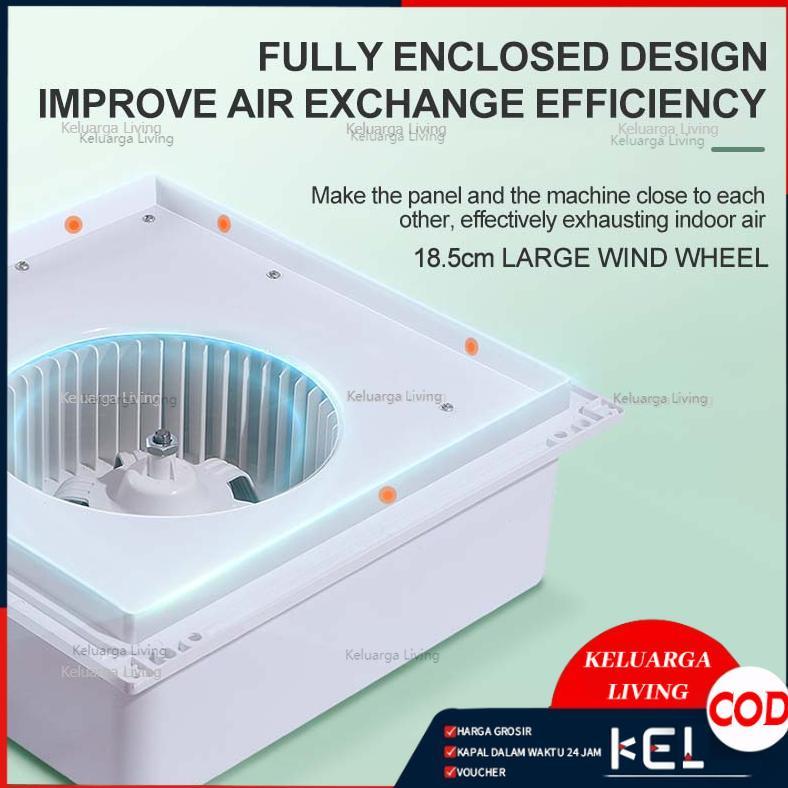 HOT DEALS Ducting Exhaust Fan Plafon 12 Inch Kipas Blower Exhaust Plafon 8 Inch/10 Inch Kipas Angin 