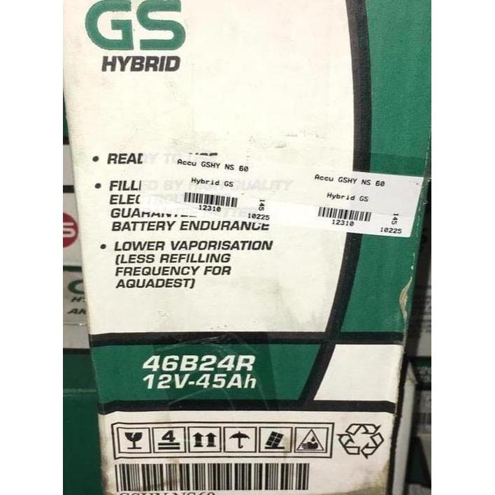 Promo Accu / aki GS astra hybrid NS60 Diskon