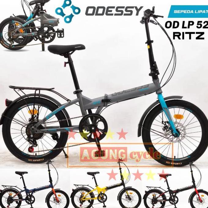 Terlaris Sepeda Lipat / Folding Bike Odessy Ritz 20" 62 7 Speed