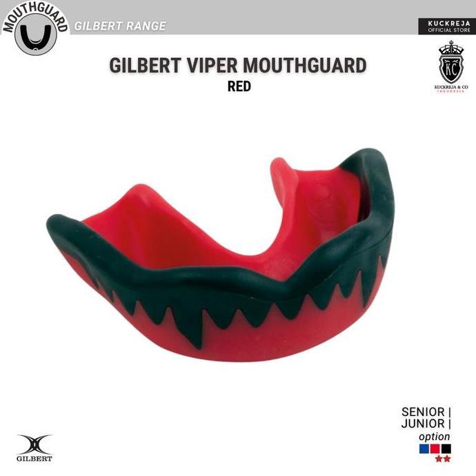 NEW Gilbert Viper Mouthguard - Red