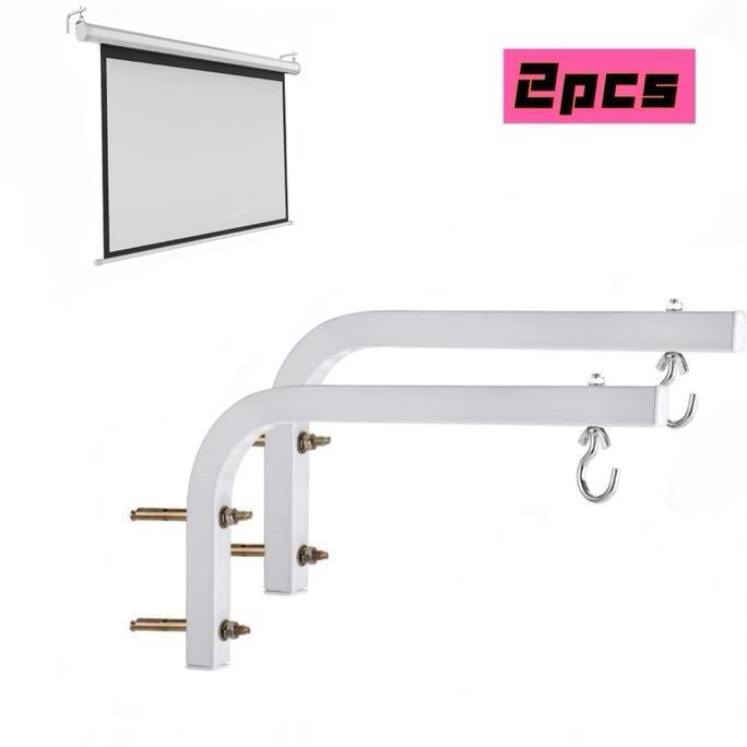 AKARAY 2pcs Braket Layar Proyektor / Dudukan Proyektor Gantung / Breket Proyektor Gantung