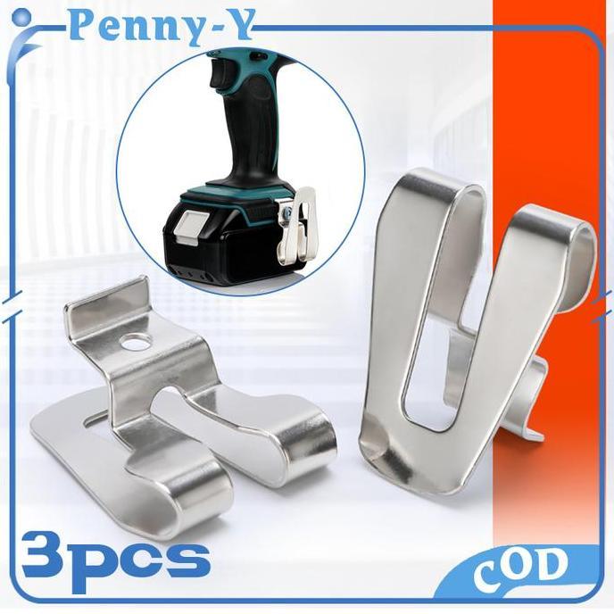 MONOLOZ 3pcs Clip Belt Bor Cordless Impact Wrench Belt Clip Bor Belt Clip Impact Hook Cantolan Mesin