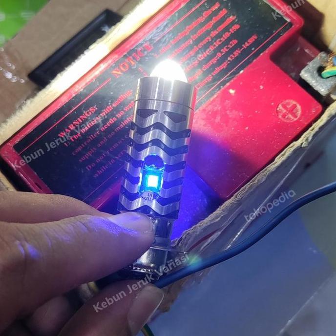 Lampu Led Motor Original H6 9Nine Luminos 2 Warna Putih Kuning Bebek Allshop