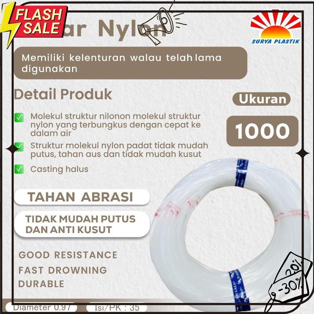 Senar Cap Ikan Kakap  Ukuran 1000 (70)  Per Roll /Tali Senar Pancing / Senar Layangan Termurah