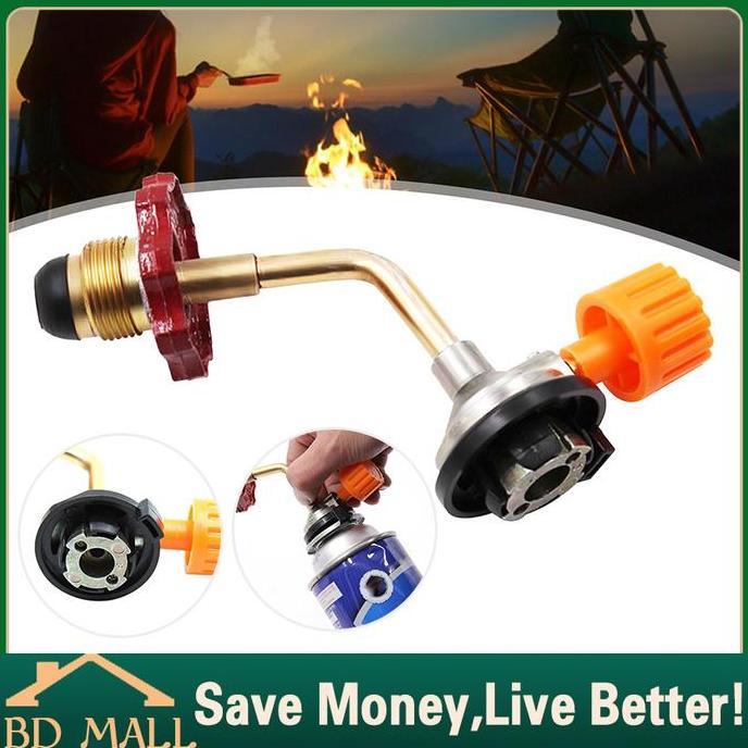 DEWALY Adaptor Tabung Gas Kaleng Kran Konektor Sambungan Gas Kaleng Portabel