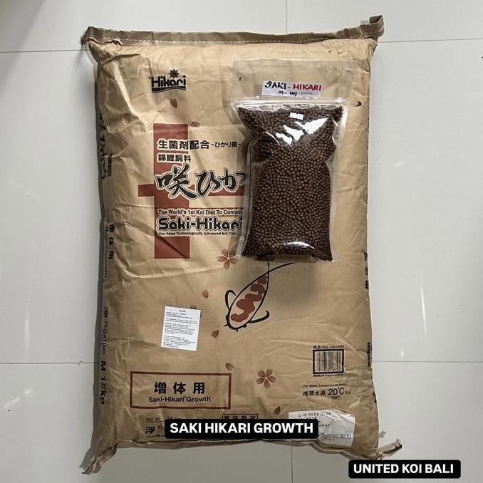 SAKI HIKARI GROWTH - REPACK 1 kg PAKAN KOI IMPORT