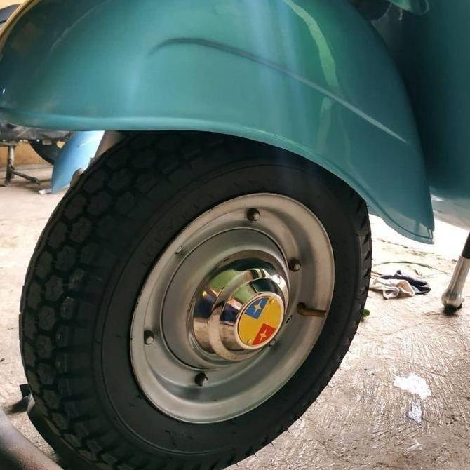 Wheeldop Bakpau Velg Vespa VBB Crown Stainless Sepasang