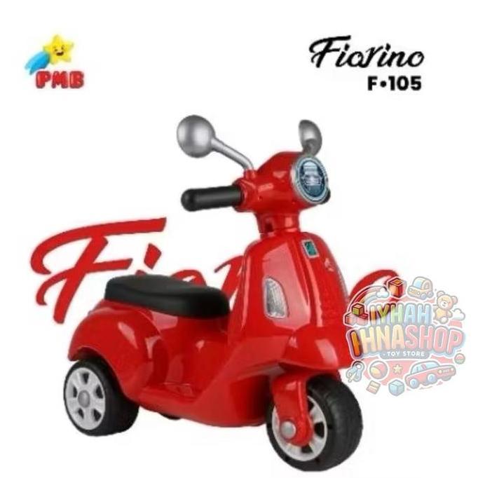 Wxyg- Mainan Anak Vespa Foot To Floor F 105 Fiorino Pmb Mainan Musik Motor Plastik Toys