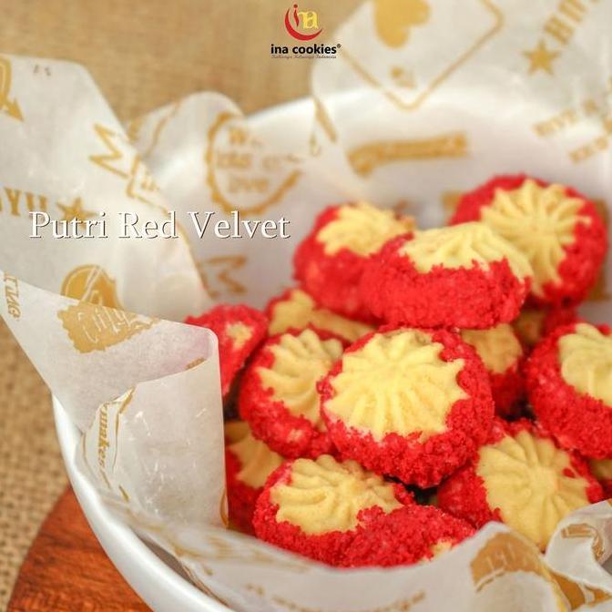 Ina Cookies Gold Toples Kue Kering Premium Putri Red Velvet