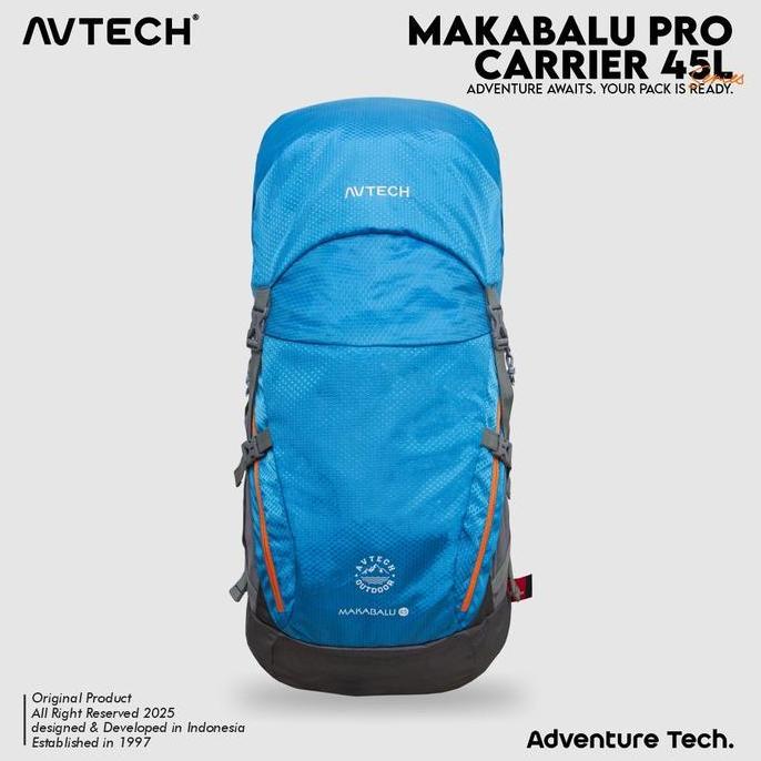 Ready Avtech - Tas Ransel Carrier Gunung Backpack Hiking Camping Outdoor Travel 45 Liter - Makabalu 