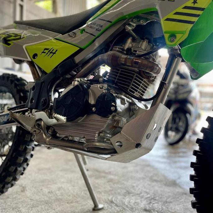 Engine guard klx140 engine guard almu klx140 pelindung mesin klx140