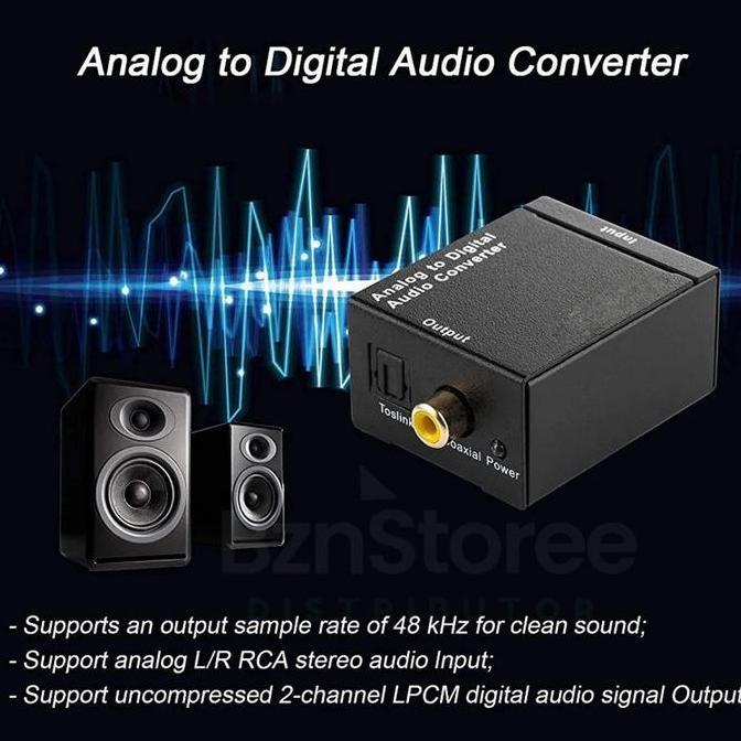Promo Audio Converter Analog RCA to Digital /Converter Analog to Digital accessories speaker Diskon
