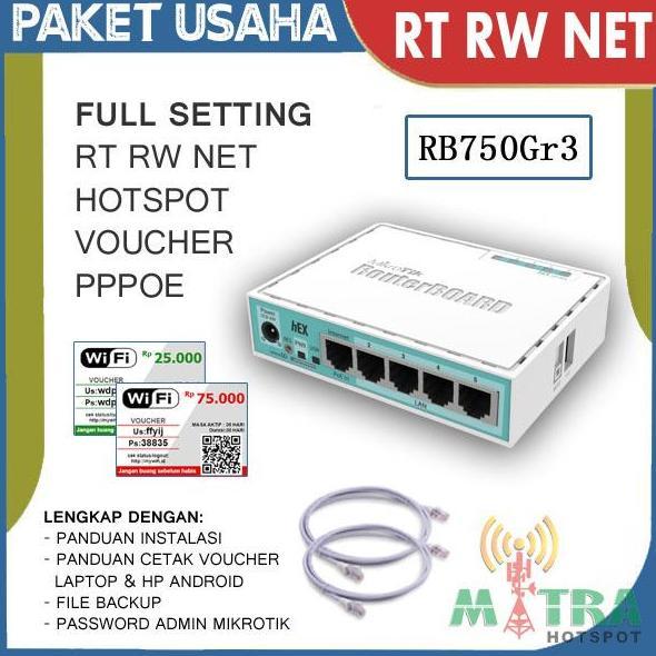 MIKROTIK RB750GR3 PLUS SETTING HOTSPOT VOUCHER SIAP PAKAI ORIGINAL DAN TERPERCAYA