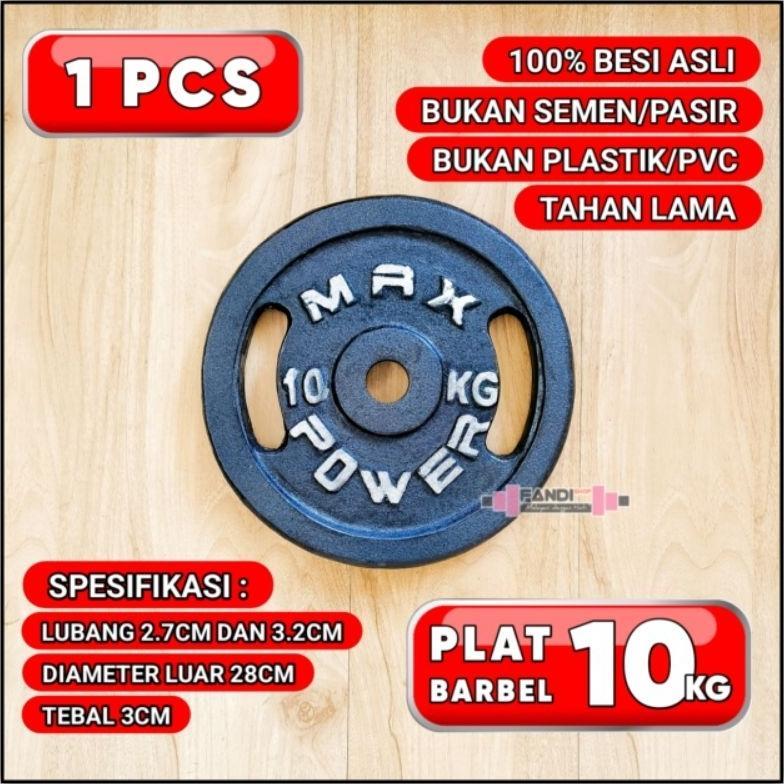 Plat Barbel 10Kg / Dumbbell 10Kg - Pemberat Barbel 10Kg