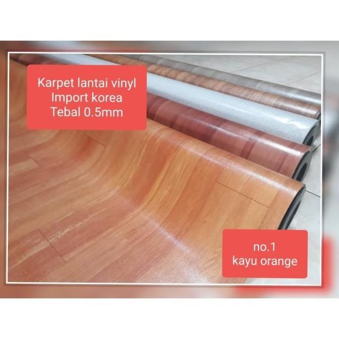 Karpet lantai Vinyl Korea1/2 METER (Lebar 2 meter x 50 cm) tebal 0.5mm